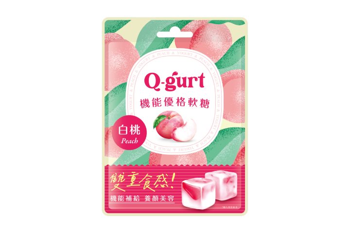 Q-gurt機能優格軟糖(白桃) 28g