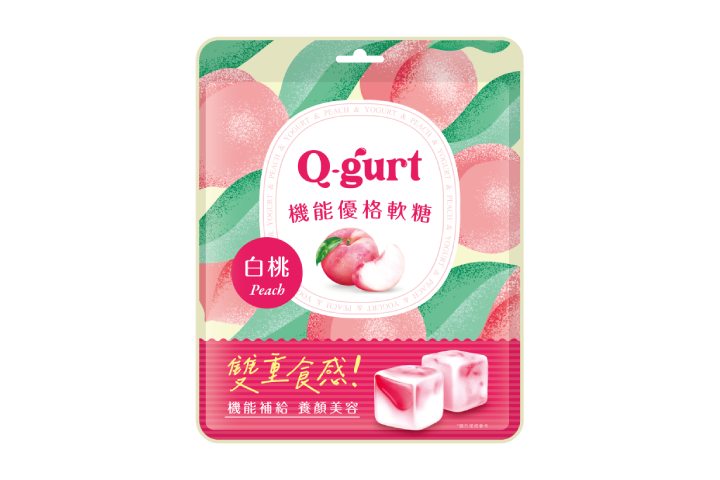 Q-gurt機能優格軟糖(白桃) 63g